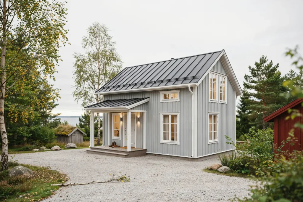 takoml ggning och fasadrenovering p villa i grisslehamn