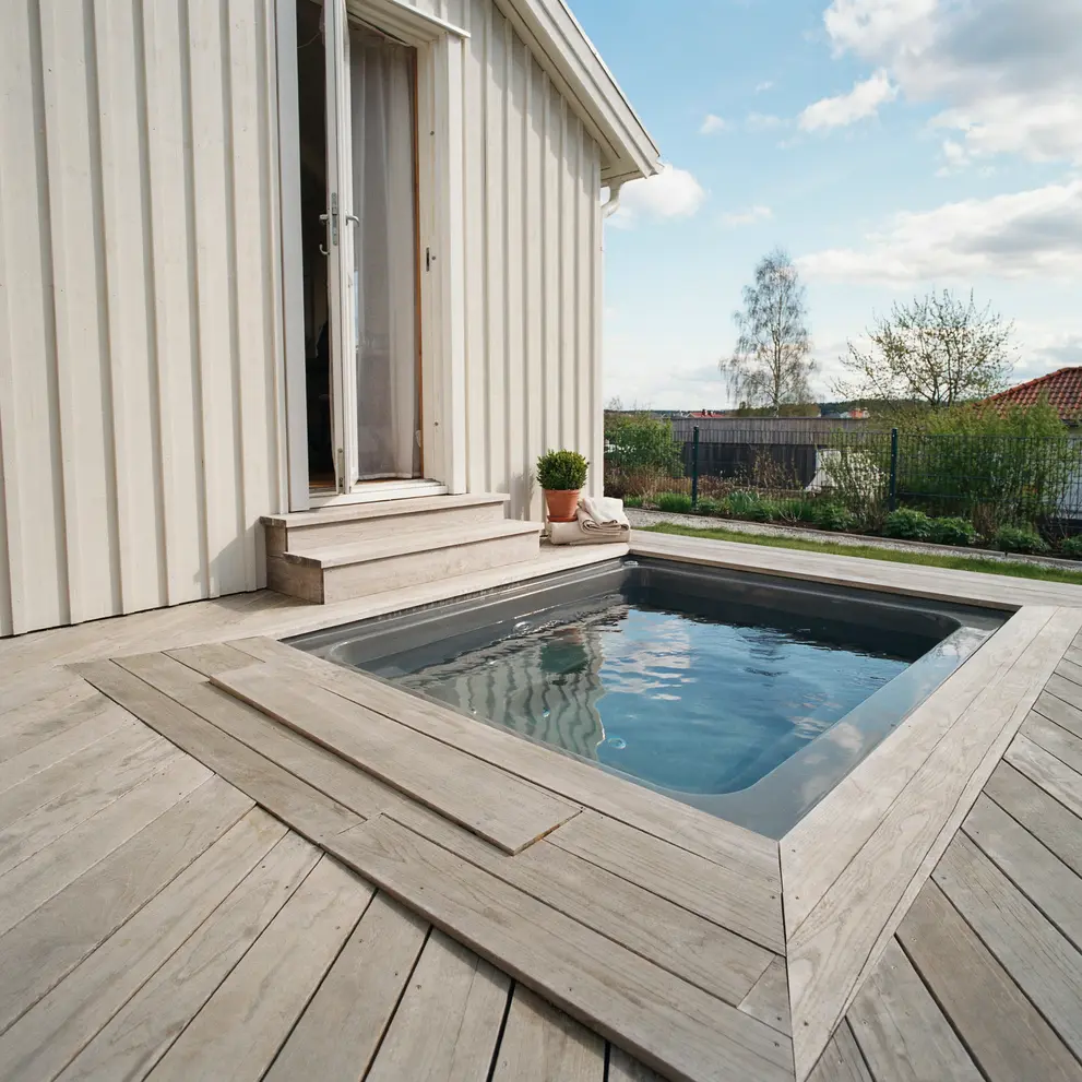 installera spabad montera jacuzzi inbyggd i altan norrtalje roslagen stockholm
